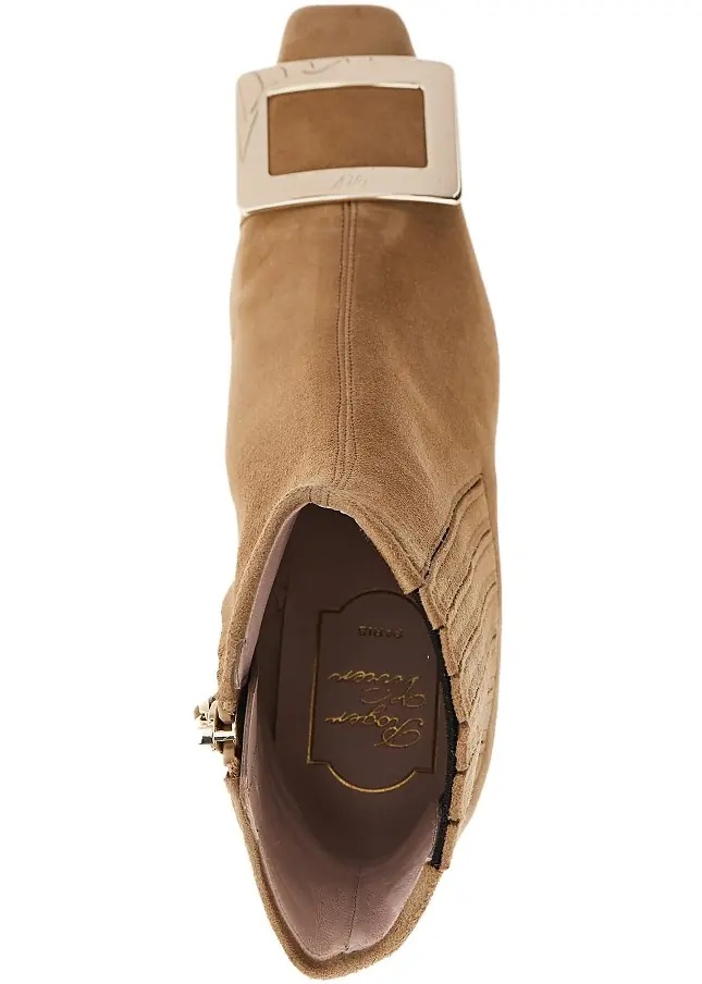 Pantofi Suede leather 'Belle Vivier' Chelsea boots - Img 4