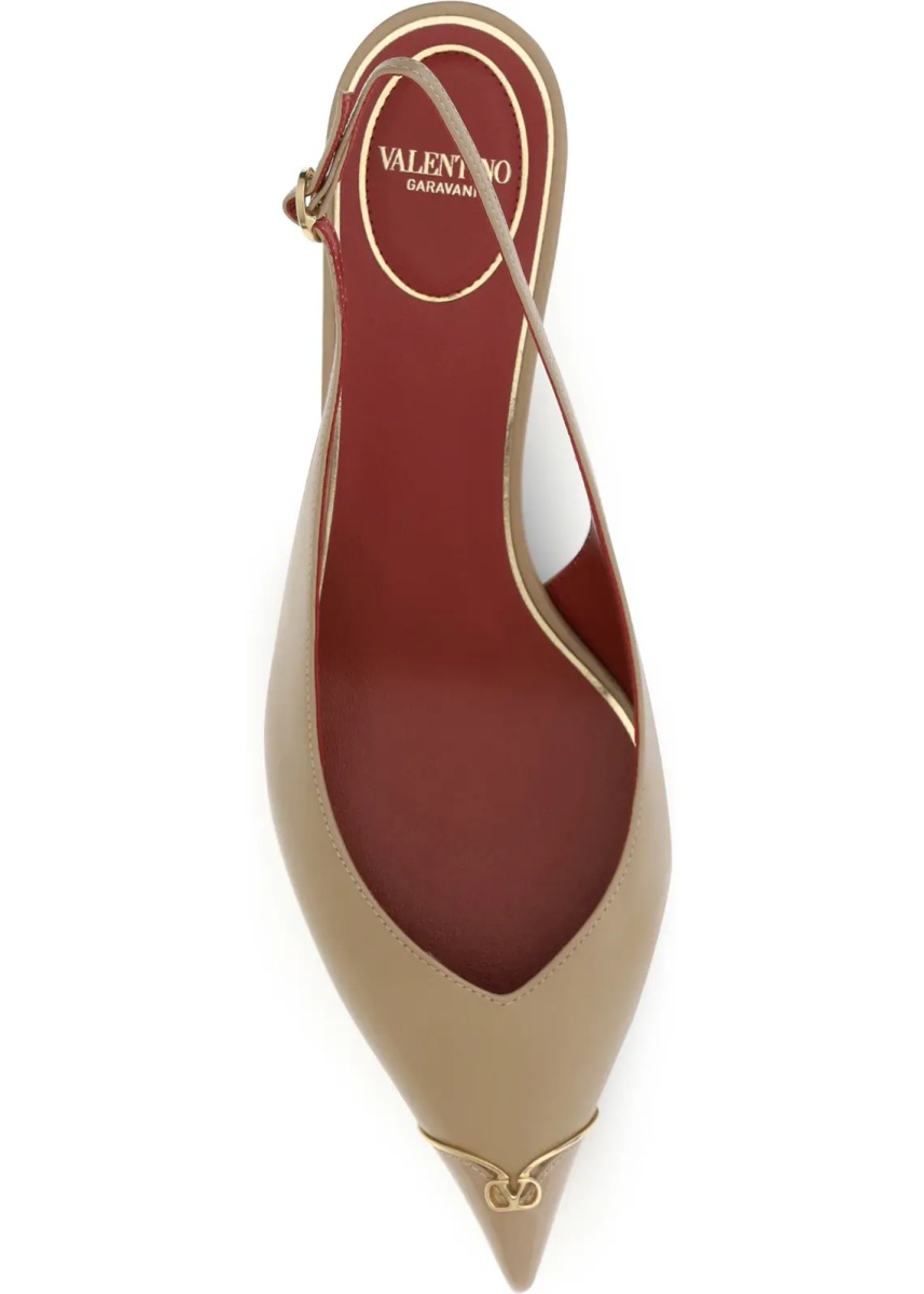 Pantofi VLogo Signature kitten-heel slingback Pumps - Img 4