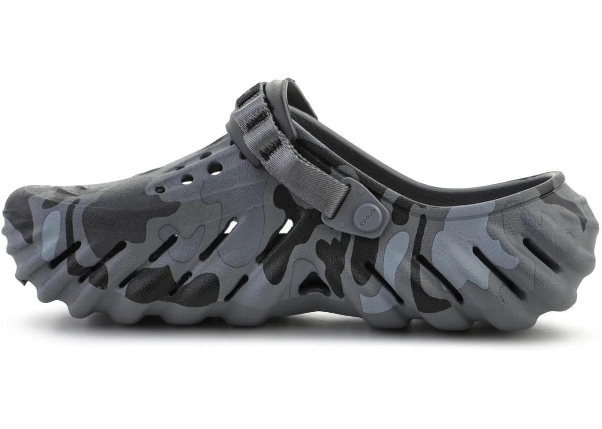Papuci ECHO DUCK CAMO CLOG CHARCOAL/BLACK* - Img 4