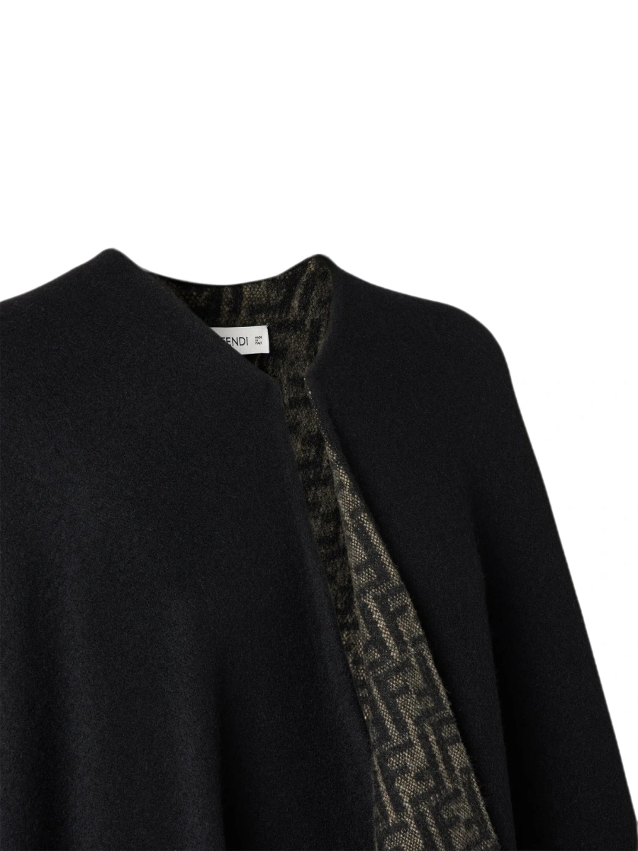 Poncho Fendi negru - Img 3