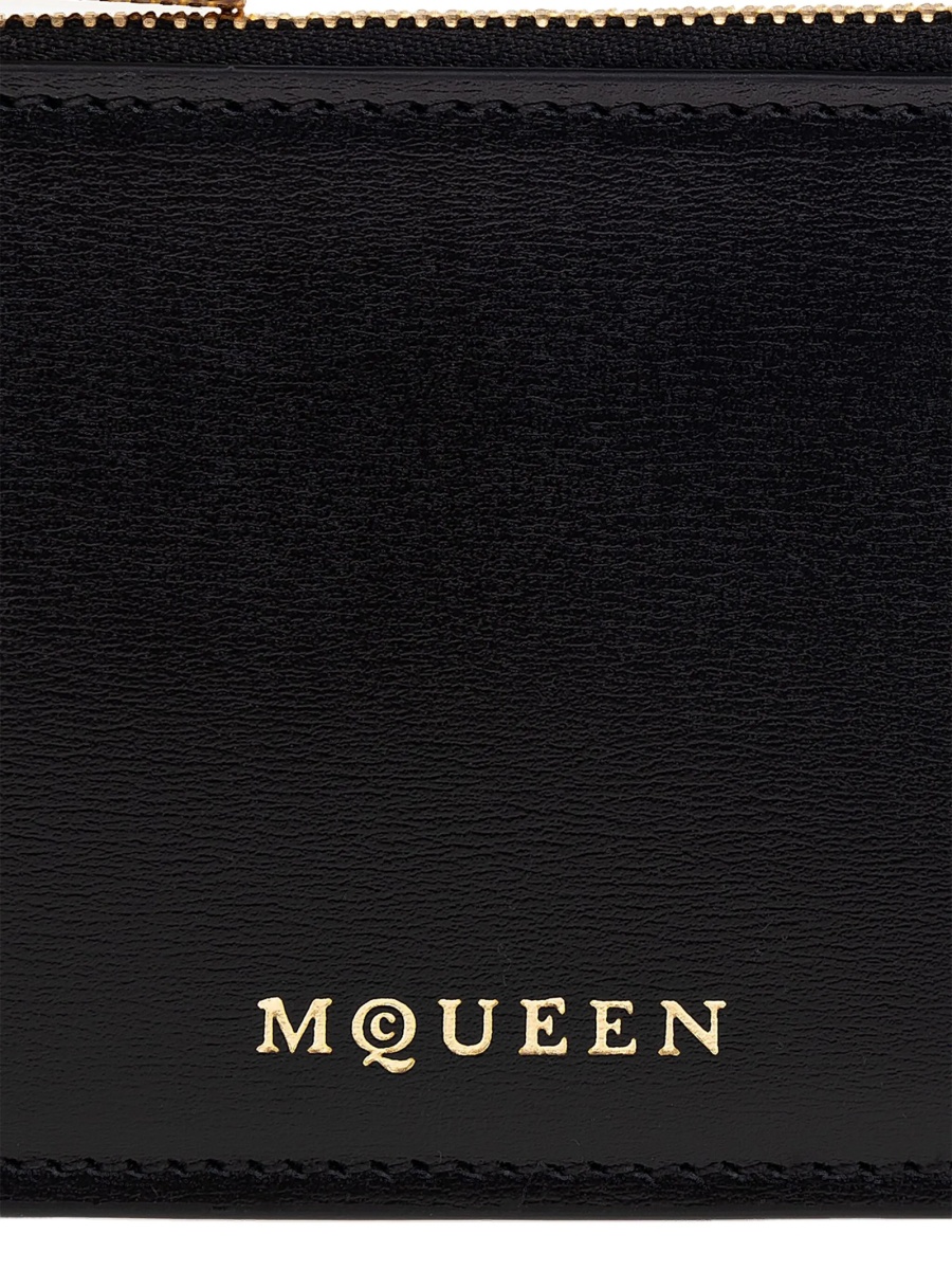 Portofel Alexander McQueen negru din piele - Img 5