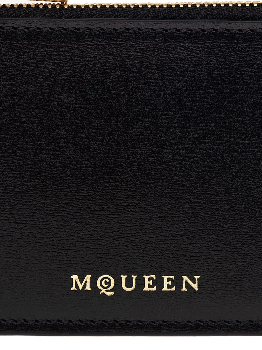 Portofel Alexander McQueen negru din piele - Img 5