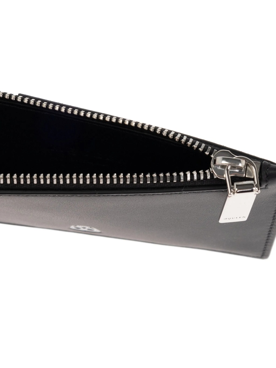 Portofel Alexander McQueen negru din piele - Img 4