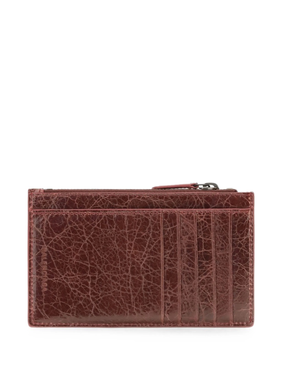 Portofel Balenciaga rosu din piele - Img 2