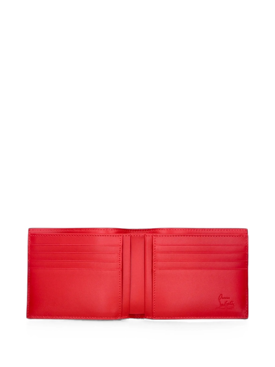Portofel Christian Louboutin rosu din piele - Img 3