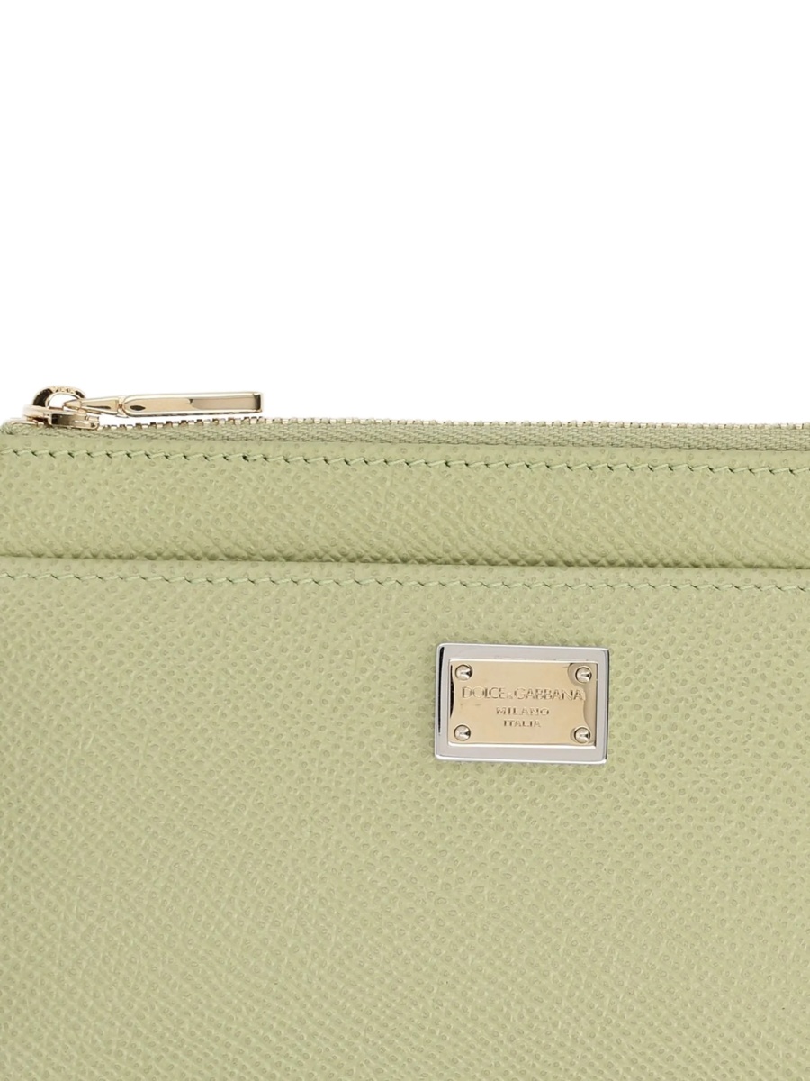 Portofel Dolce &amp; Gabbana verde din piele - Img 2