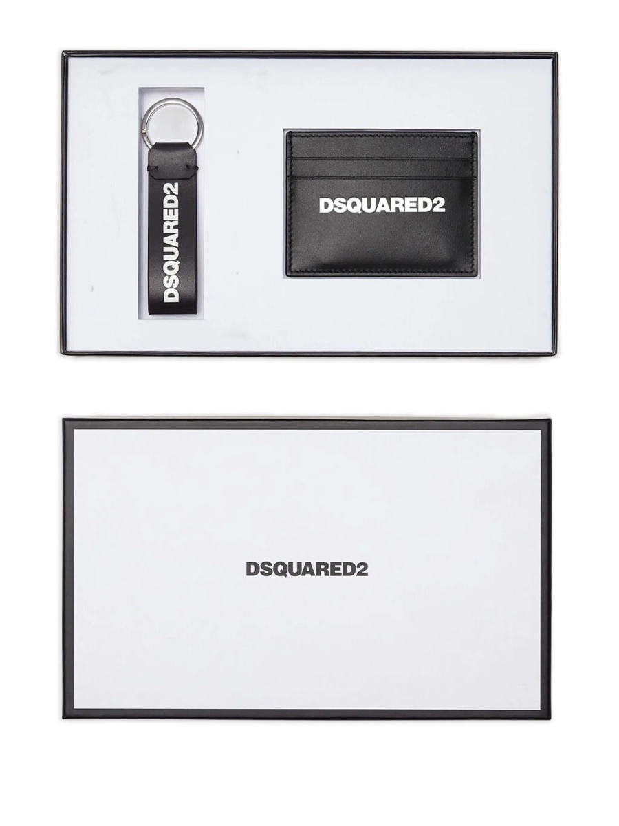Portofel DSQUARED2 negru din piele - Img 4