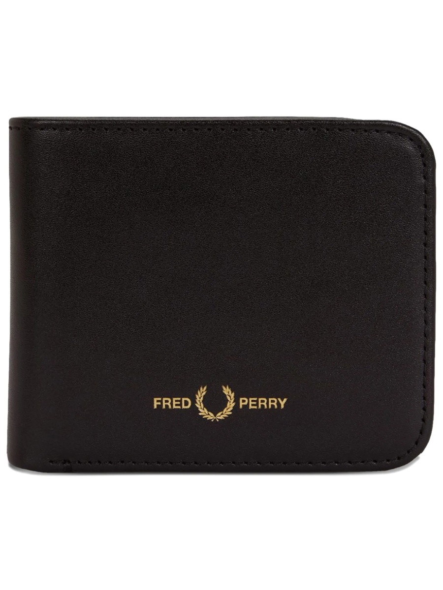 Portofel Fred Perry negru din piele - Img 2