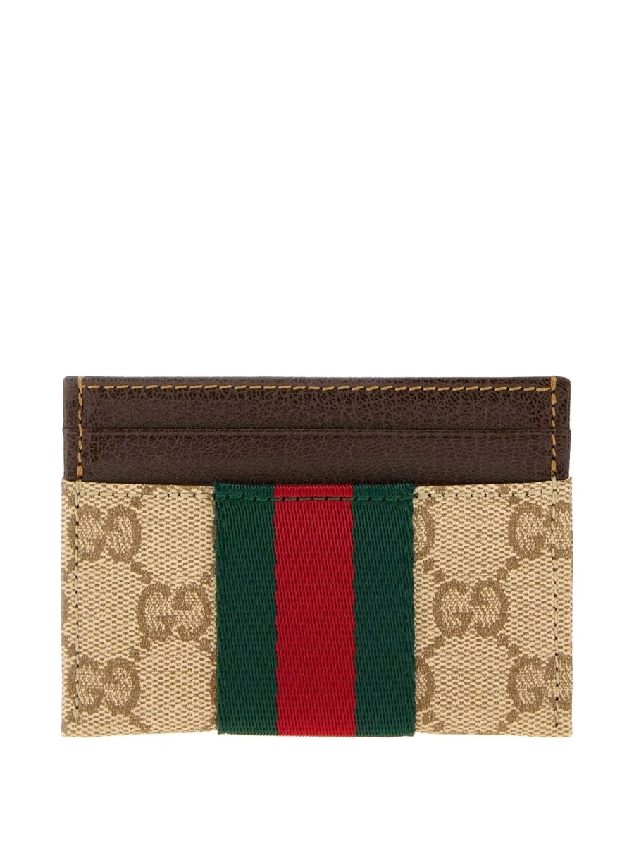 Portofel Gucci bej din material textil - Img 5