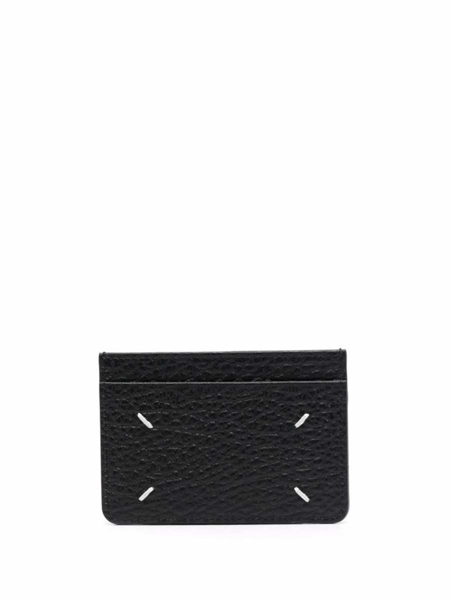 Portofel Maison Margiela negru din piele - Img 2