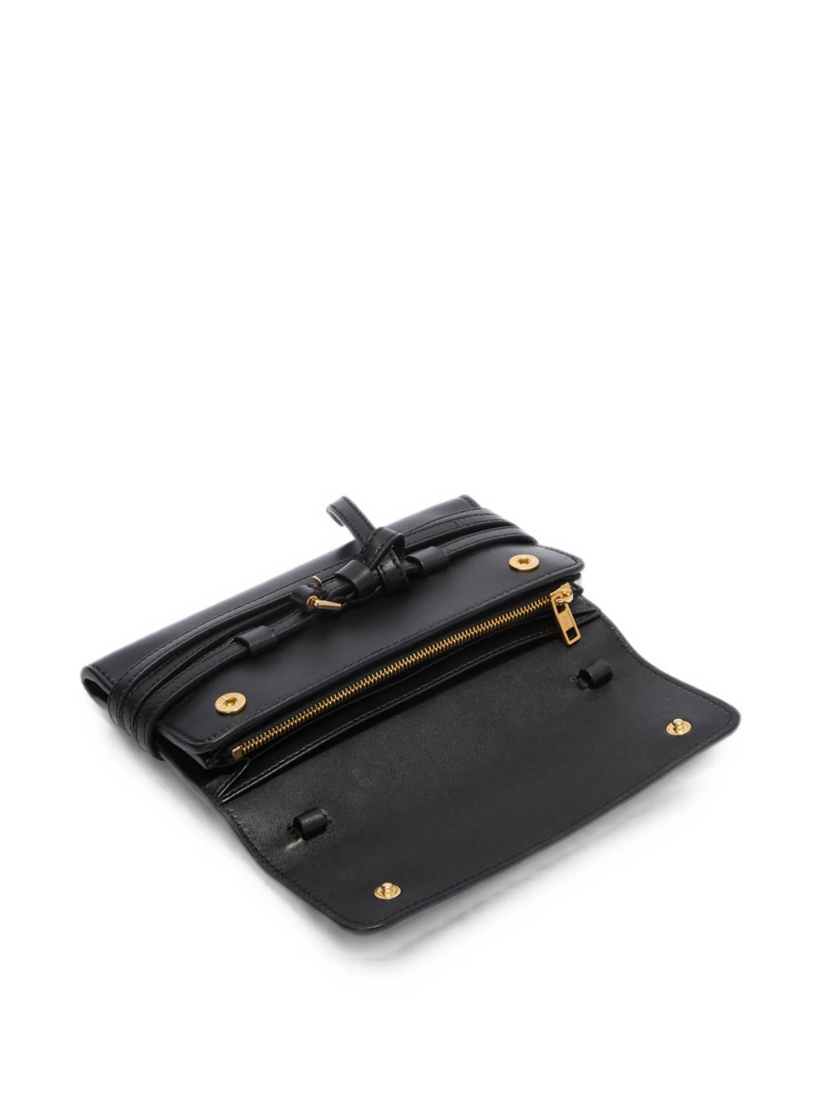 Portofel Moschino negru din piele si poliuretan - Img 3