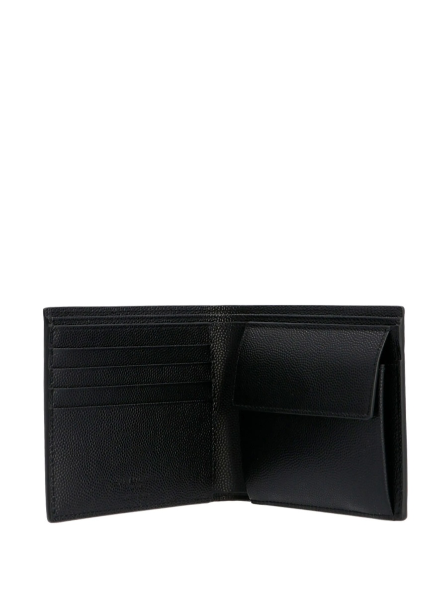 Portofel Saint Laurent negru din piele - Img 3