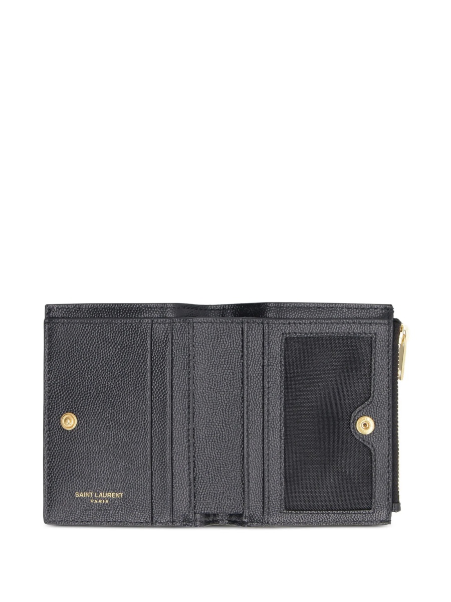 Portofel Saint Laurent negru din piele - Img 3