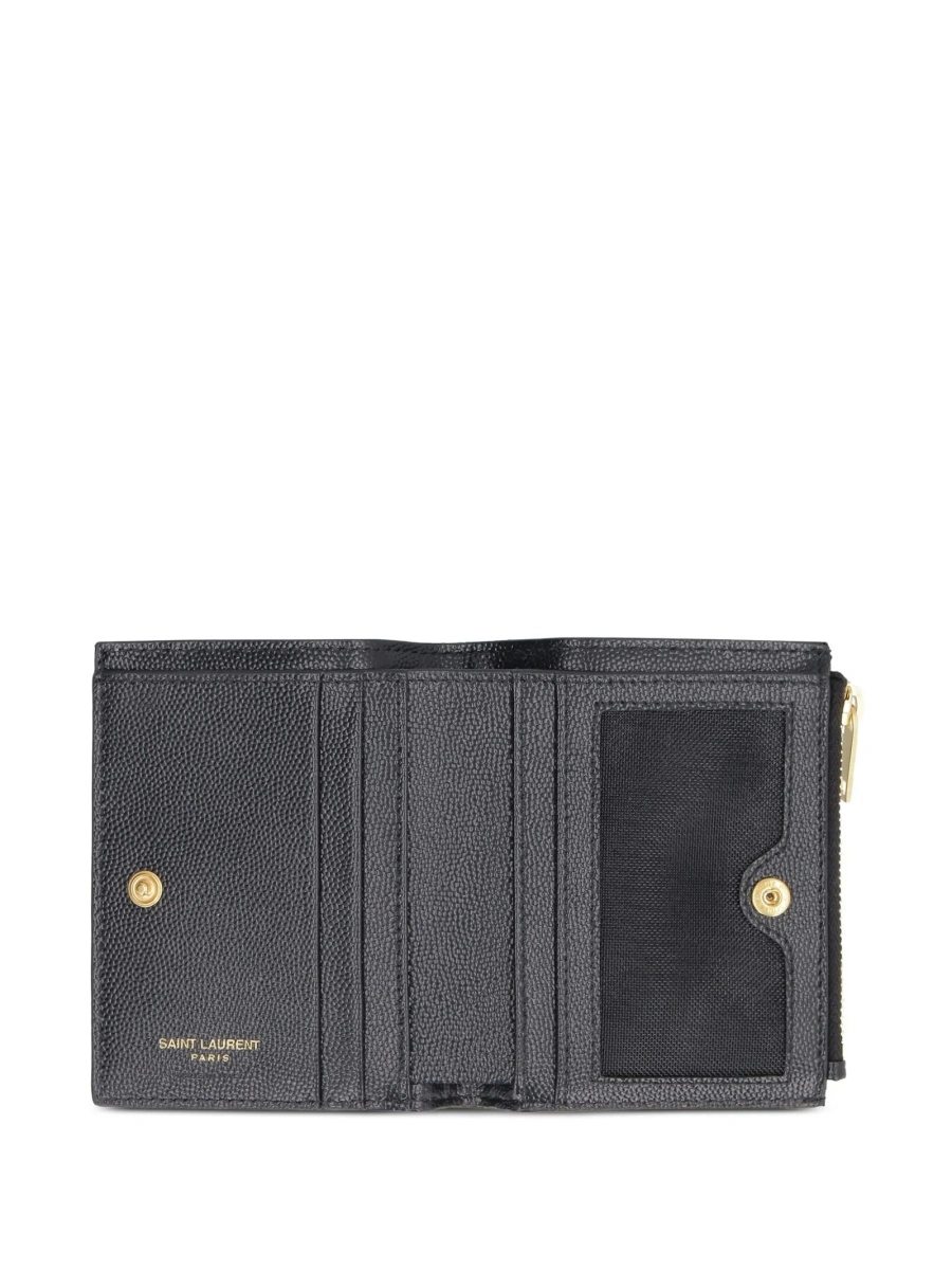 Portofel Saint Laurent negru din piele - Img 3