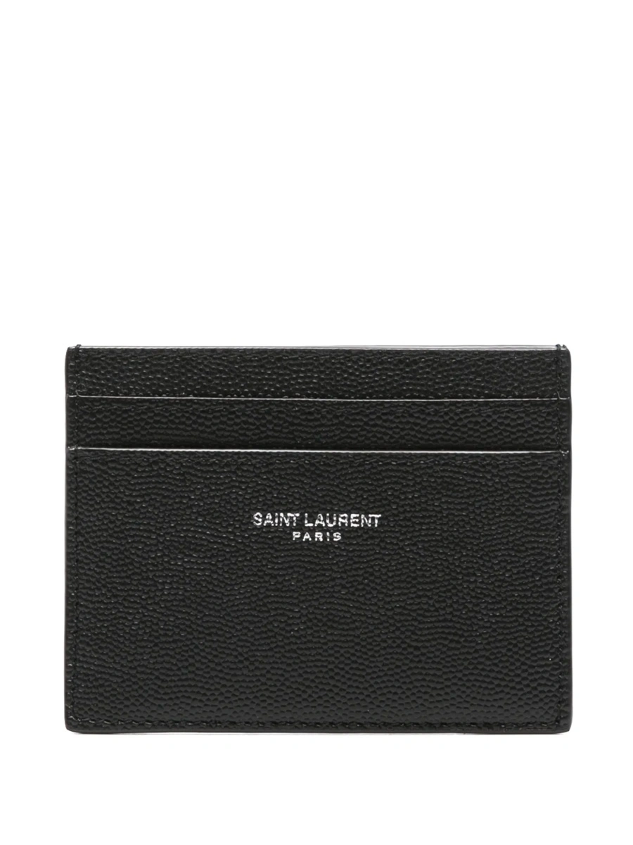 Portofel Saint Laurent negru din piele - Img 6