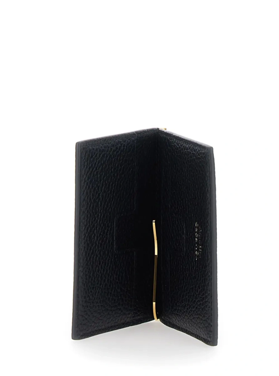 Portofel Tom Ford negru din piele - Img 3