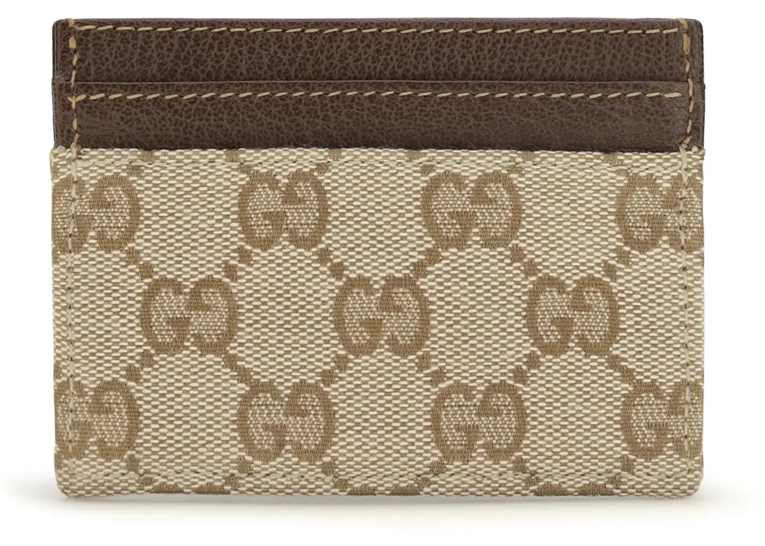 Portofele GG Monogram Card Holder with logo plaque - Img 2