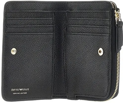 Portofele Grained leather bi-fold wallet - Img 3