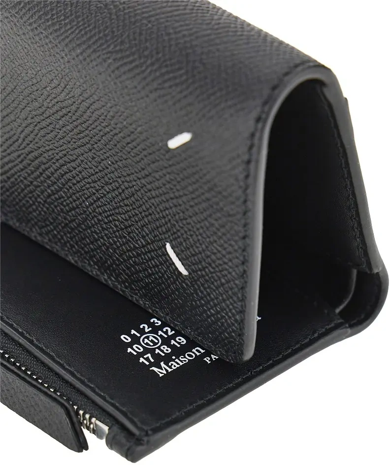 Portofele Grained leather tri-fold wallet - Img 4