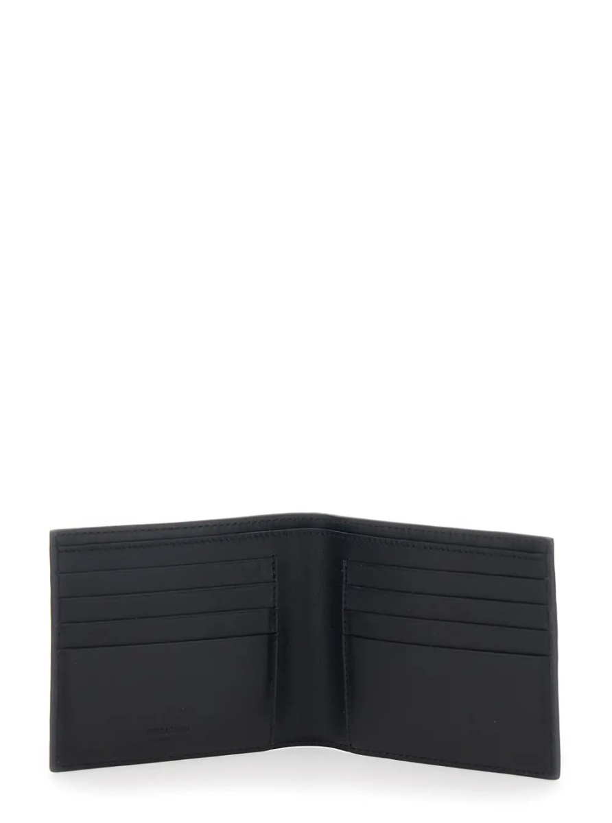 Portofele 'Revival' Black Wallet with Gancini Buckle on the Front in Grained Leather Man - Img 2