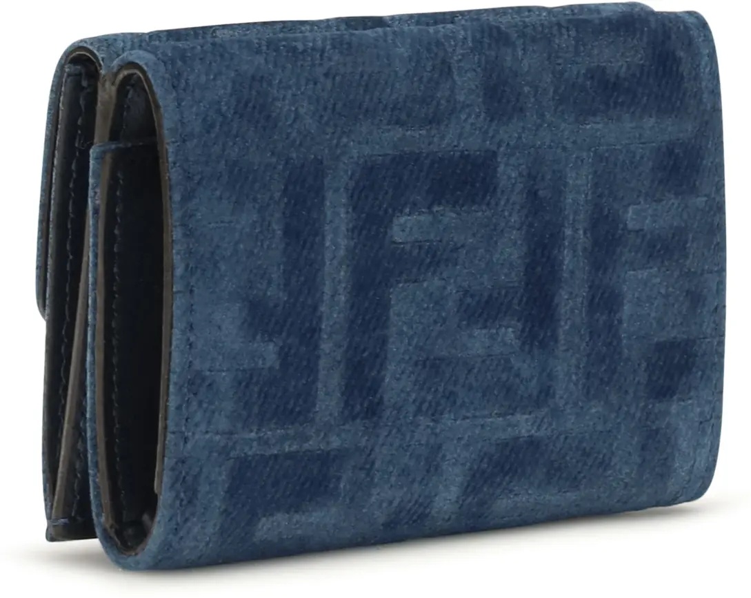 Portofele Trifold Wallet with FF monogram in jacquard - Img 2