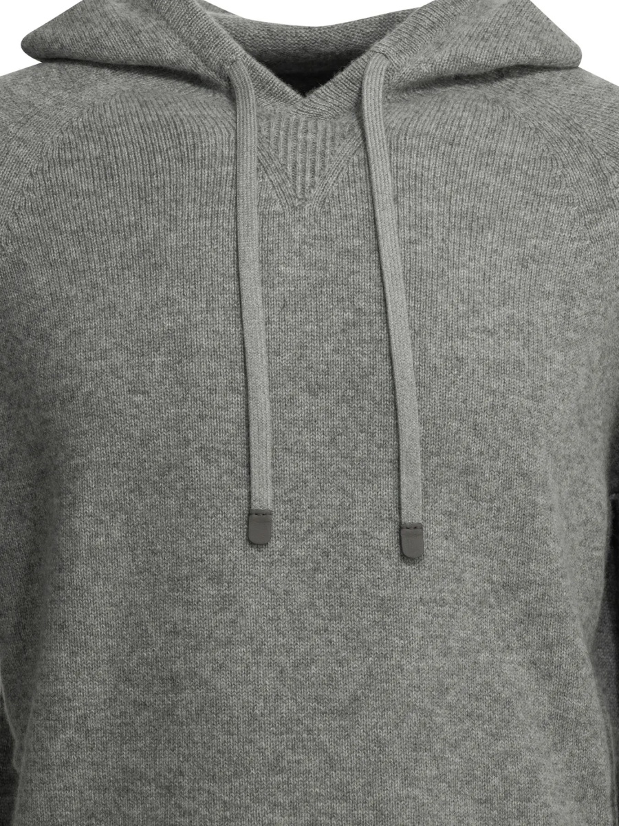 Pulover Cashmere hooded sweater - Img 3