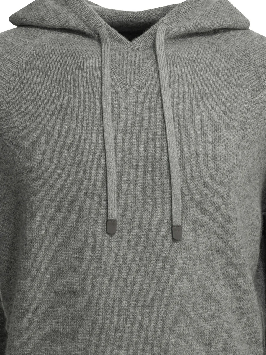 Pulover Cashmere hooded sweater - Img 3