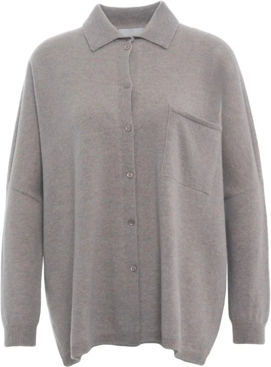 Pulover casual MVM gri din casmir - Img 2