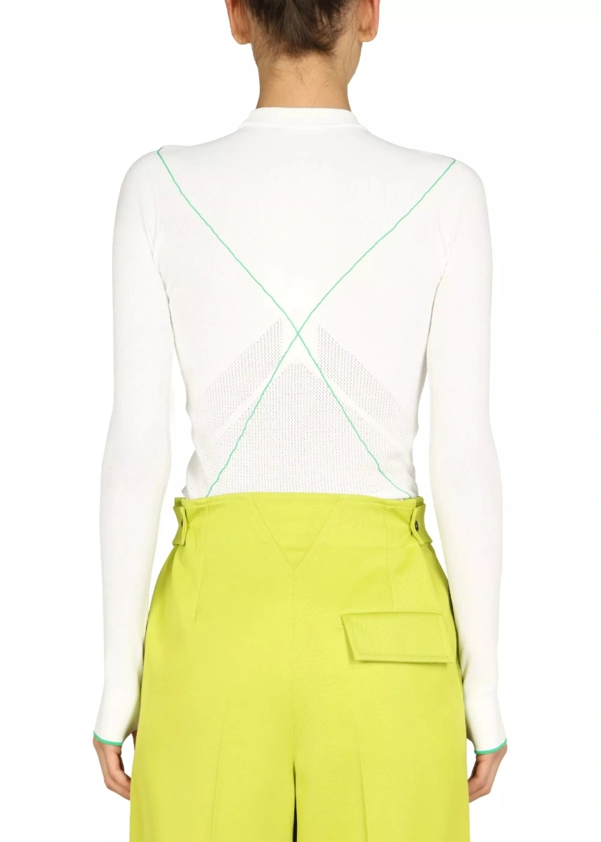 Pulover Contrasting Seams Sweater - Img 3
