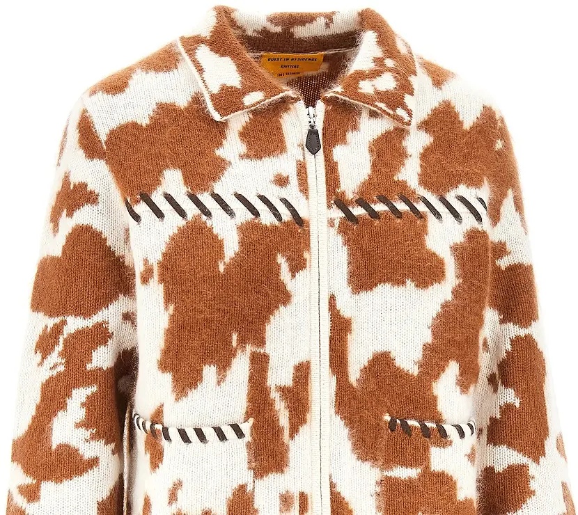 Pulover Cow-motif cashmere jacket - Img 2