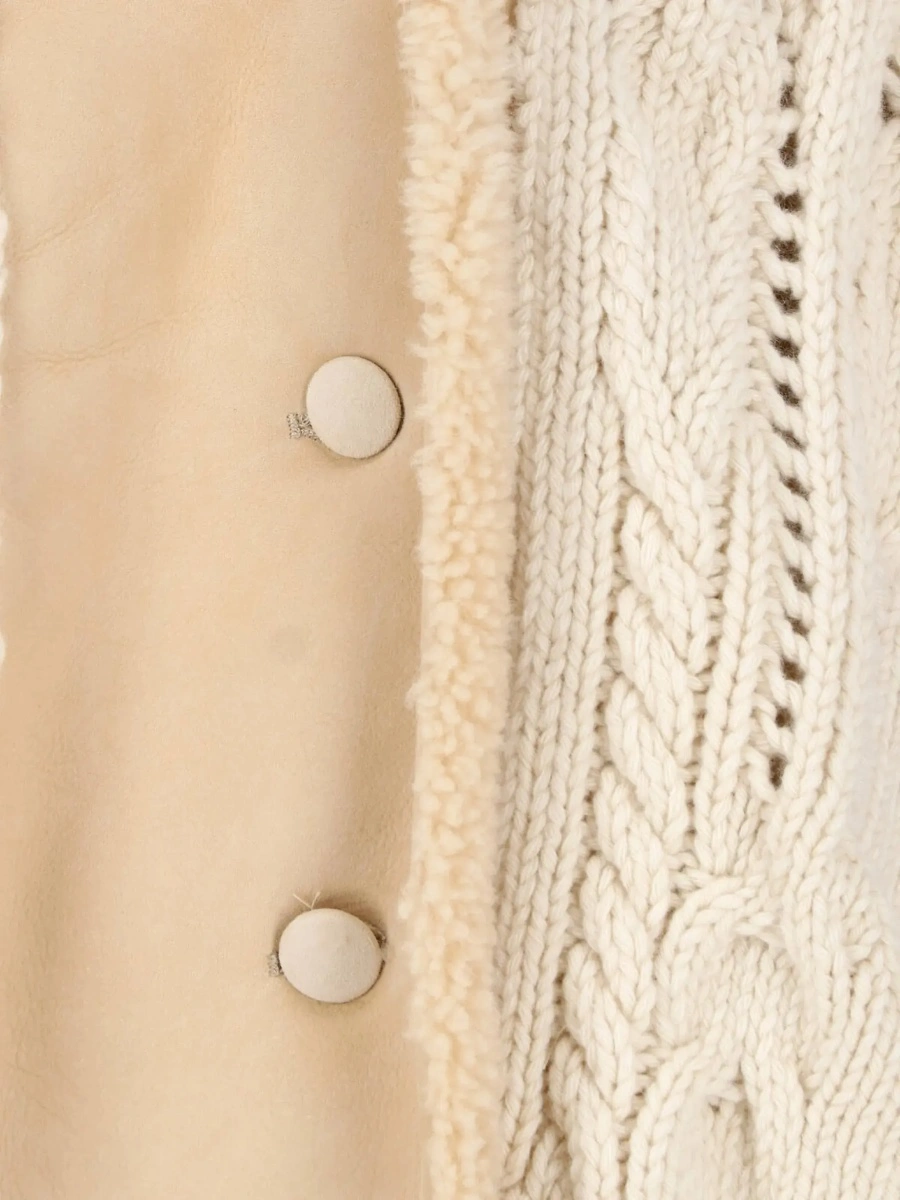 Pulover Ermanno Scervino alb din lana virgina - Img 5