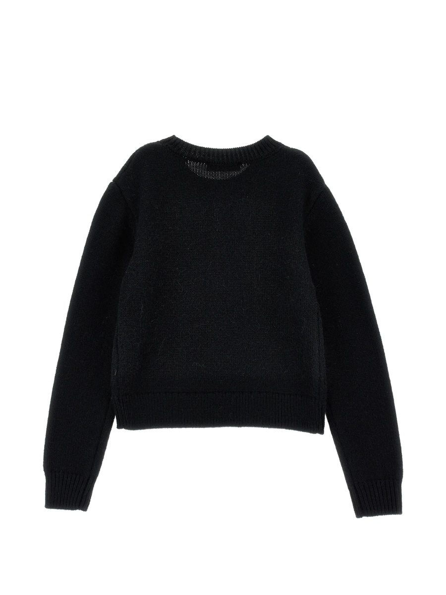 Pulover Ermanno Scervino Kids negru din acrilic si lyocell - Img 2
