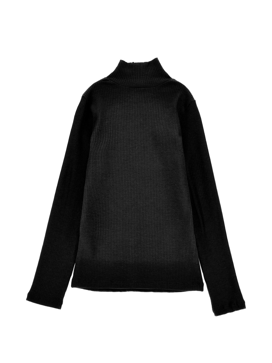 Pulover Ermanno Scervino Kids negru din vascoza si spandex/elastan - Img 2