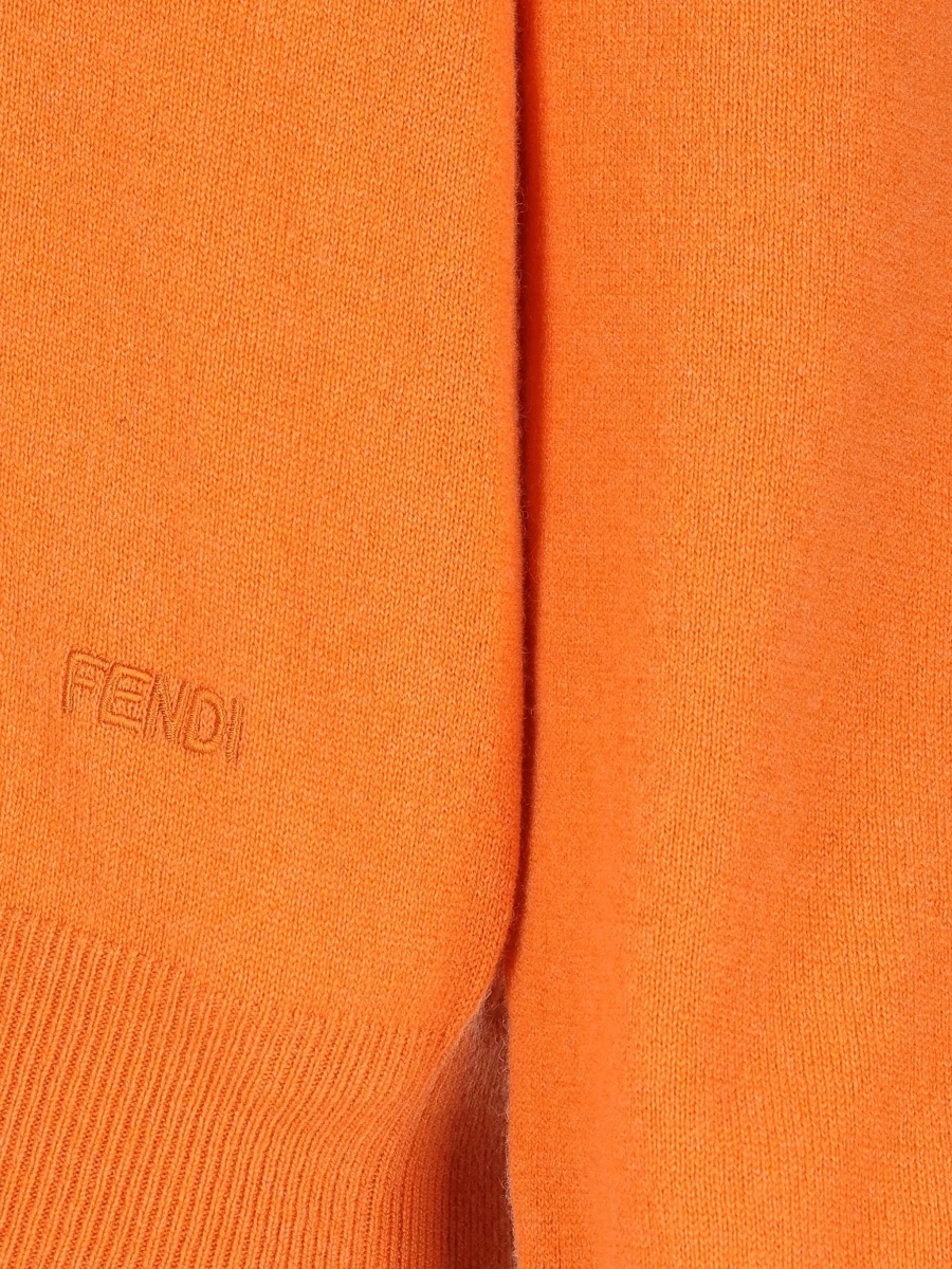 Pulover Fendi portocaliu din casmir - Img 5