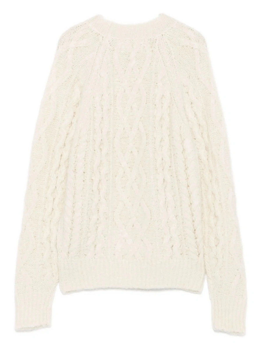 Pulover Isabel Marant alb din lana - Img 4