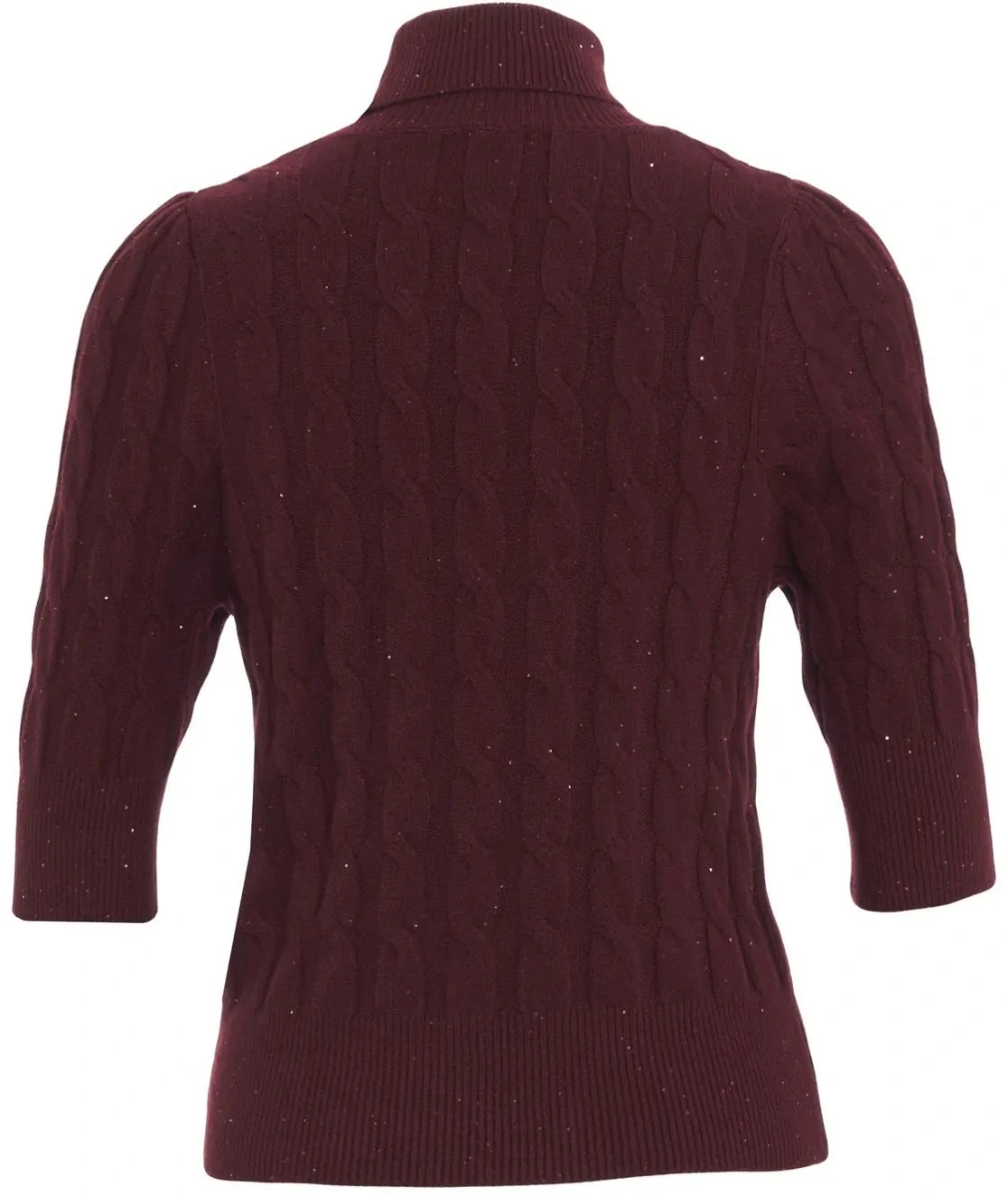 Pulover Knit sweater with cable-knit pattern - Img 3