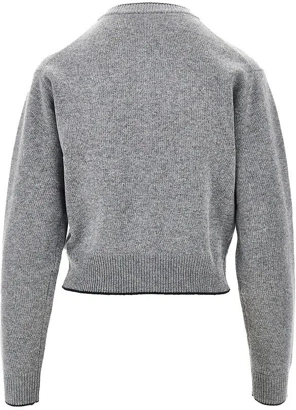 Pulover Logo embroidery wool and cashmere cardigan - Img 3