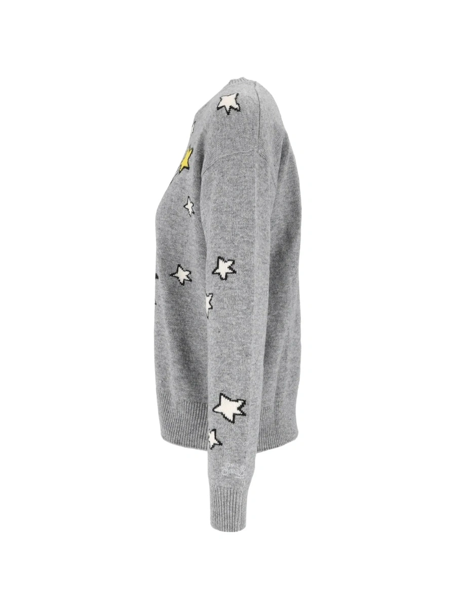Pulover Mc2 Saint Barth gri din vascoza si casmir - Img 3