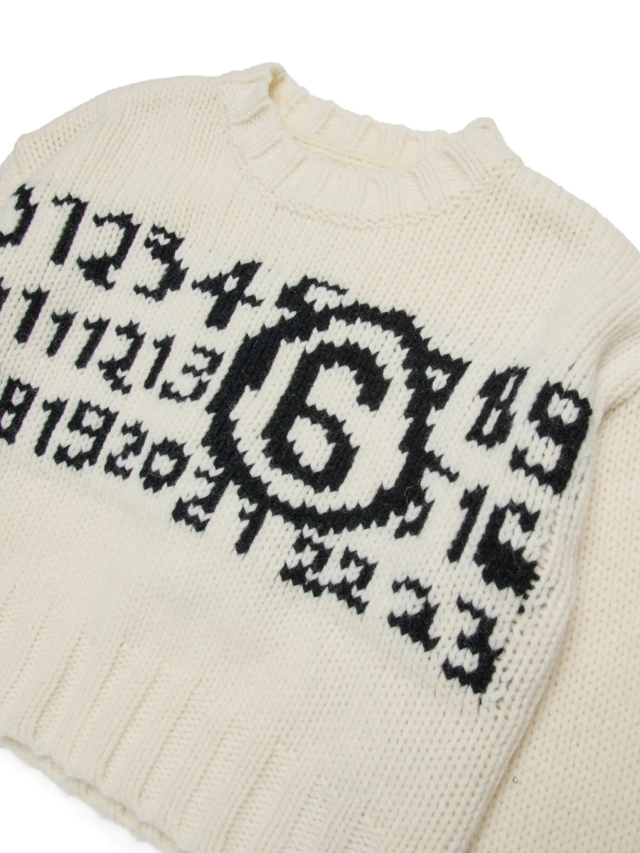 Pulover MM6 Maison Margiela alb - Img 3