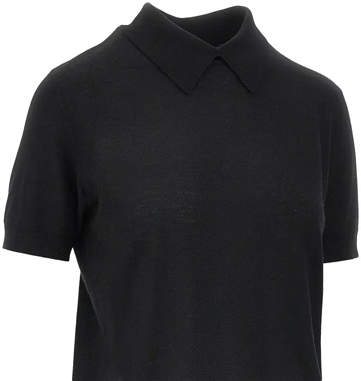 Pulover 'Naara' cashmere knitted polo shirt - Img 2
