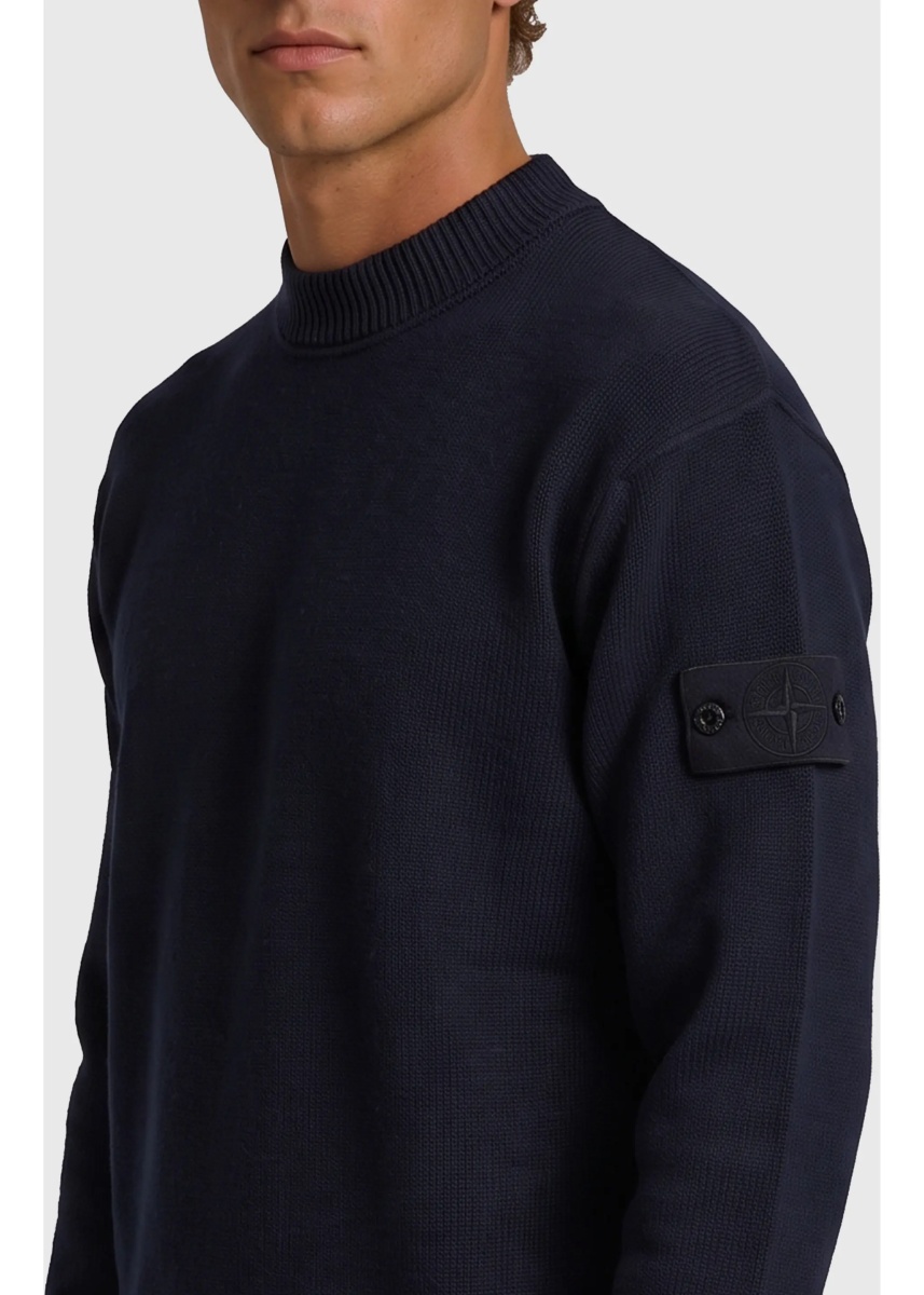 Pulover Navy Ghost Crewneck Sweater - Img 3