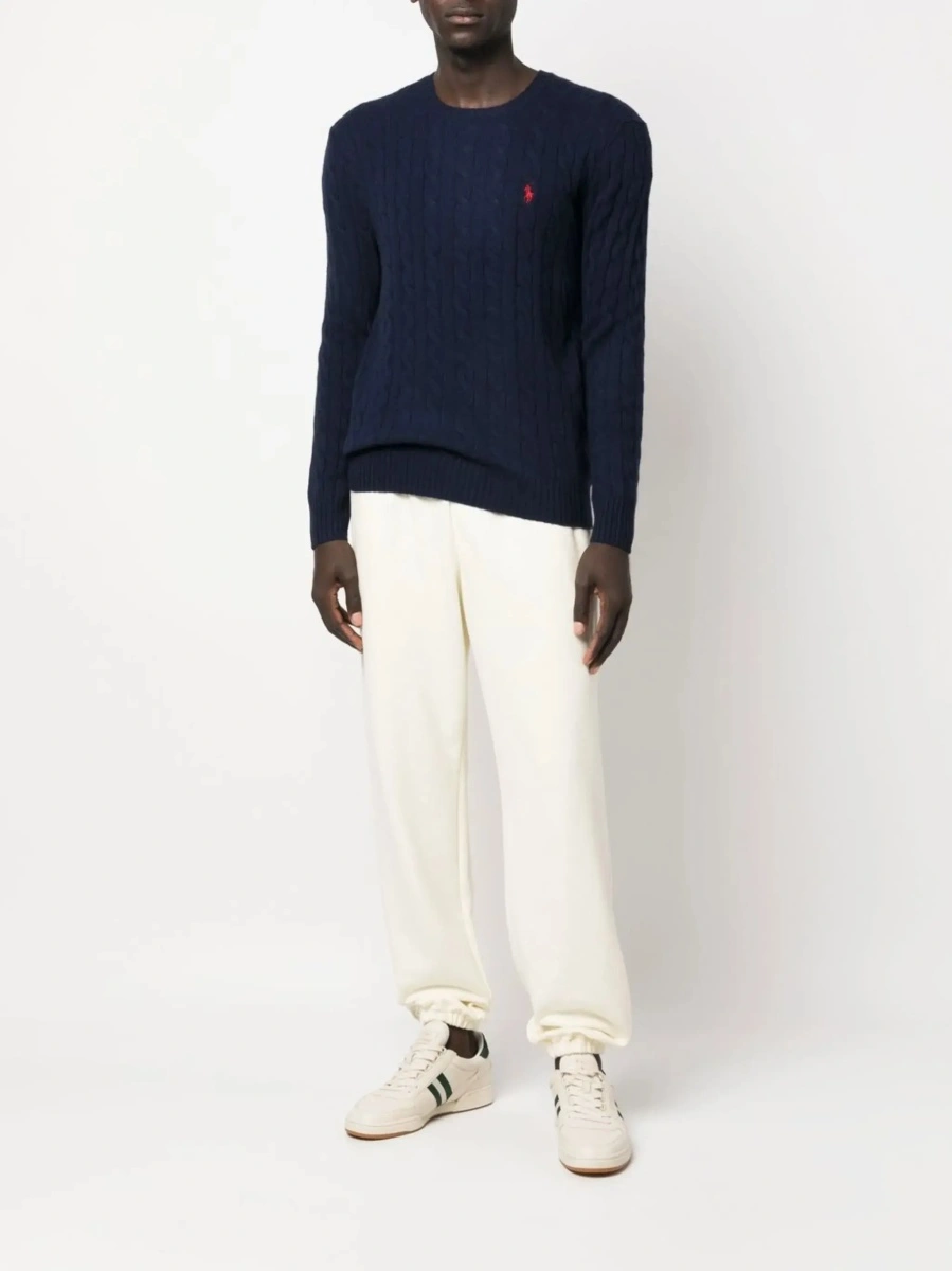 Pulover Ralph Lauren albastru din lana si casmir - Img 4