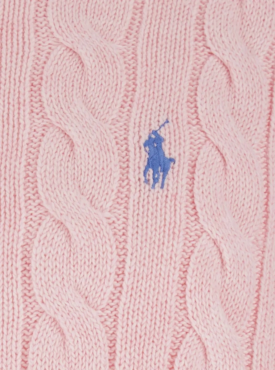 Pulover Ralph Lauren roz din bumbac - Img 3