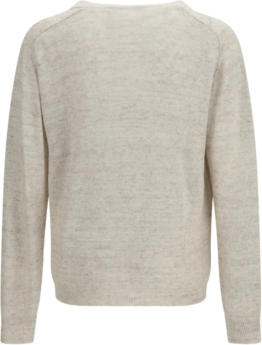 Pulover Rue v-neck soft cyclone linen Sweater - Img 4