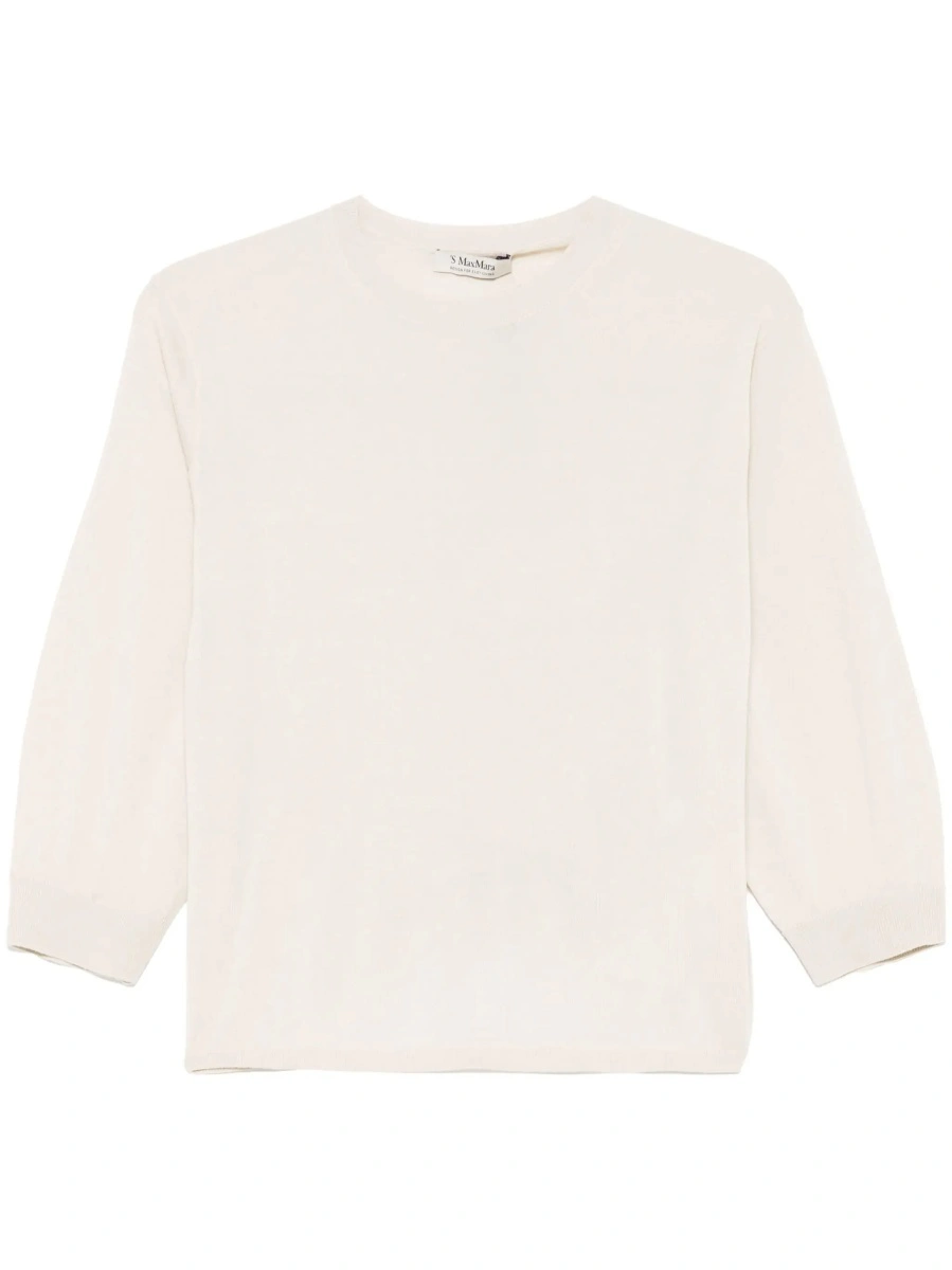 Pulover 'S MAXMARA bej din lana virgina - Img 8