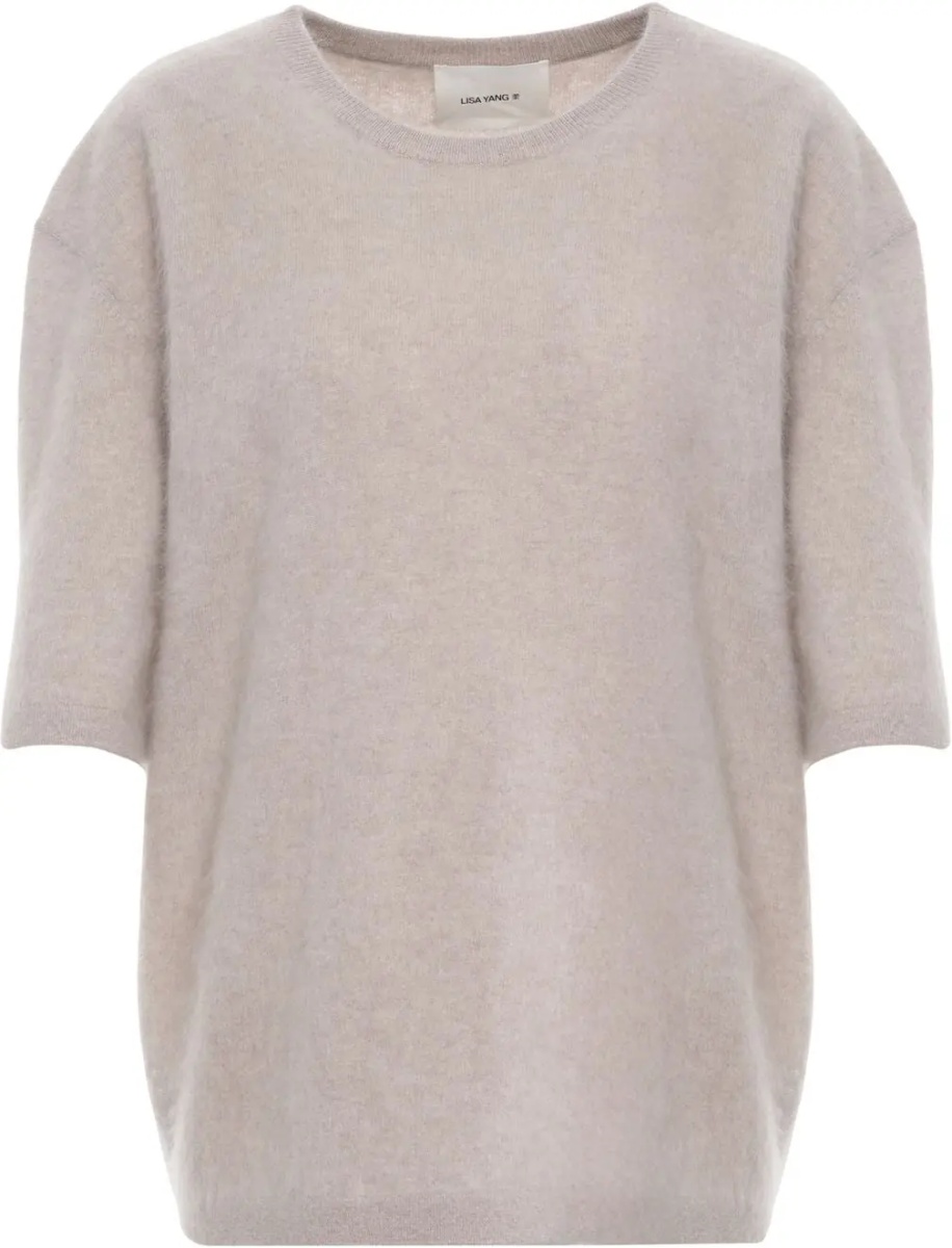 Pulover Short-sleeved cashmere sweater 'Maren' - Img 2