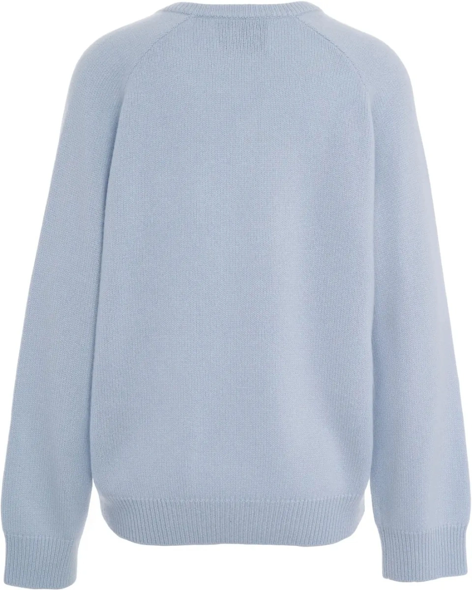 Pulover Soft Goat albastru din casmir 'Oversized' - Img 3