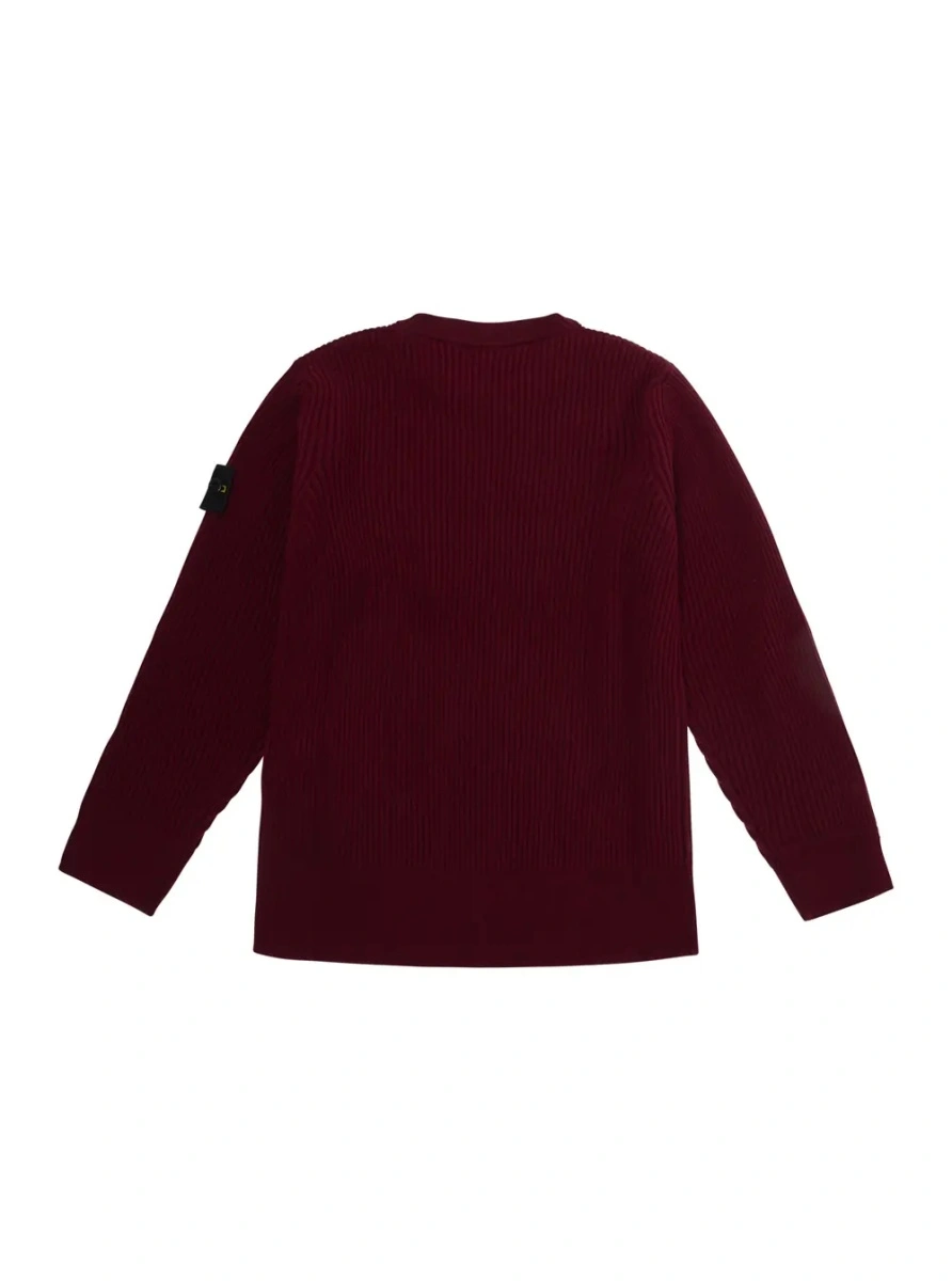 Pulover Stone Island rosu din lana - Img 2