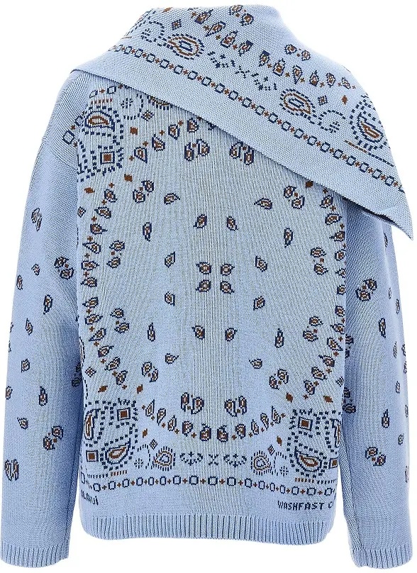 Pulover Sweater with Bandana jacquard motif - Img 3