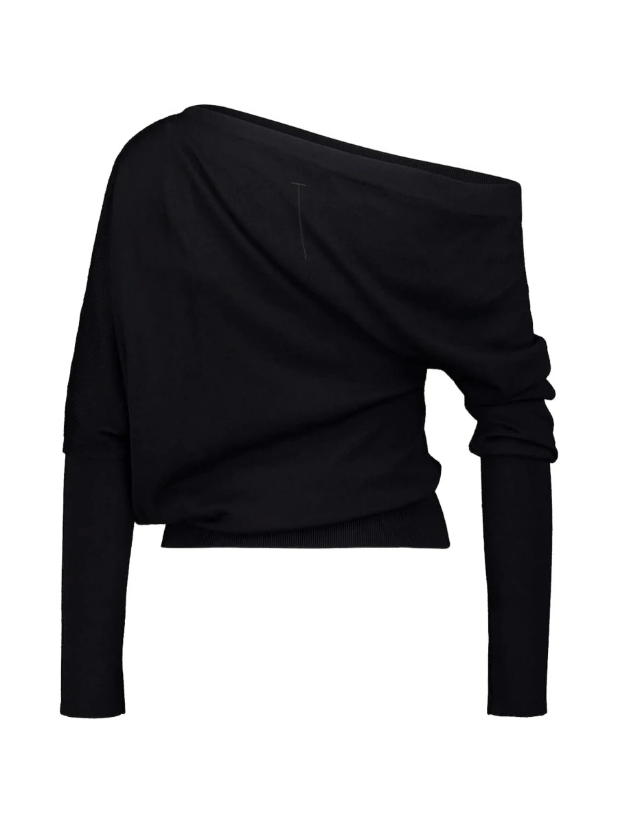 Pulover Tom Ford negru din lana si matase - Img 4